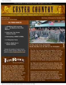 Custer Country Newsletter
