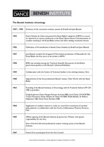 Microsoft Word - Benesh Instiute chronology for pdf.docx