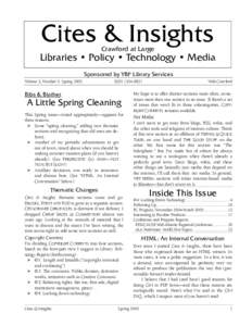 Cites & Insights 5:5 - Spring 2005