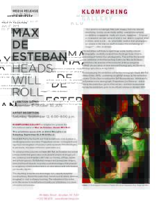 Media Release July 27, 2015 MAX DE ESTEBAN