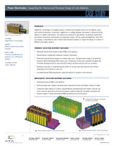 |  Power Electronics Supporting the Thermal and Structural Design of Li-Ion Batteries Case Study Overview