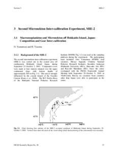 Section 3  MIE-2 3 Second Micronekton Inter-calibration Experiment, MIE-2 3.1