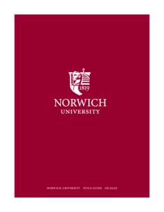 norwich university style guide[removed]  table of contents i. logo Introduction Primary logo: Full-color application