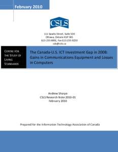 Information Technology Association of Canada / Information and communications technology / Gross domestic product / Technology / Communication / Information technology