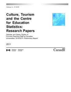 Catalogue noM  Culture, Tourism and the Centre for Education Statistics: