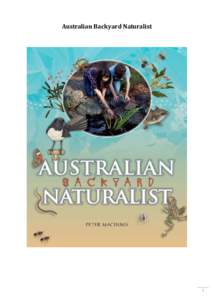 Australian Backyard Naturalist  1 Chapter 1: Mammals Remember