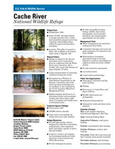 U.S. Fish & Wildlife Service  Cache River National Wildlife Refuge Refuge Facts