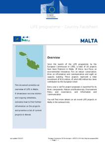 LIFE country factsheet Malta 2013