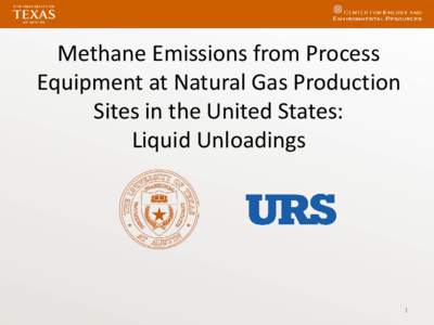 Methane Emissions from Process Equipment at Natural Gas Production Sites in the United States: Liquid Unloadings  1