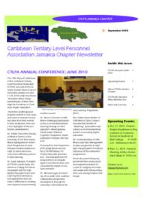 CTLPA JAMAICA CHAPTER  September 2010 Caribbean Tertiary Level Personnel Association Jamaica Chapter Newsletter