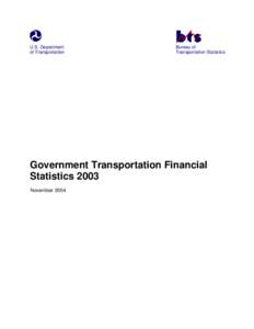 U.S. Department of Transportation Bureau of Transportation Statistics