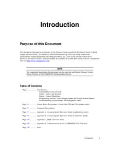 Introduction Purpose of this Document This document is designed as a reference for the firmware features used with the Gemini Series of digital stepper and servo drives. For hardware-related information (e.g., electrical