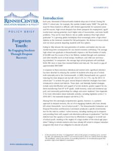 NOVEMBER[removed]Introduction POLICY BRIEF  Forgotten