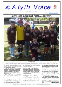 Alyth Voice 148th Edition, July 2010 Website: www.alythvoice.co.uk Minimum Circulation 1725