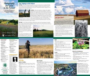 “Picture Perfect Palouse” Pullman Chamber of Commerce Hotels & Motels  Bed & Breakfast