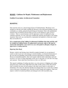 Microsoft Word - ROOFING - standards for repair, maintanance and replacemen…
