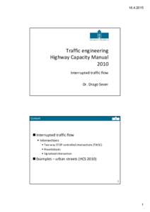 Microsoft PowerPoint - 4 Interrupted flow HCM 2010