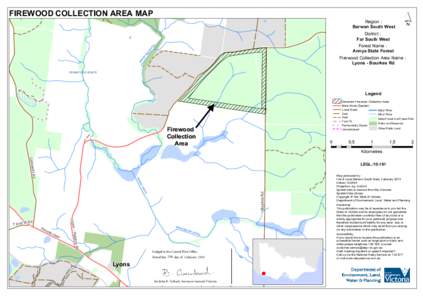 FIREWOOD COLLECTION AREA MAP  ´ Region : Barwon South West