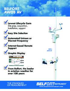 Belfort AWOS AV n	Lowest Lifecycle Costs