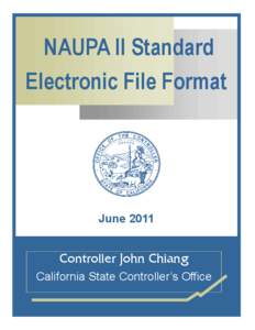 NAUPA II Standard Electronic File Format June[removed]Controller John Chiang