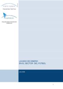 Financial Action Task Force  Grupo de Acción Financiera de Sudamérica  LAVADO DE DINERO