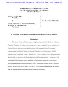 Case 3:12-cvGEC-BWC Document 39  FiledPage 1 of 36 Pageid#: 371 IN THE UNITED STATES DISTRICT COURT FOR THE WESTERN DISTRICT OF VIRGINIA