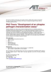 Laboratory techniques / Molecular biology / Biotechnology / Polymerase chain reaction / Microarrays / Assay / Seibersdorf / Chemistry / Biology / Science