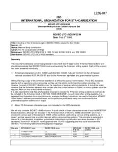 ISO/IEC / Computing / Unicode / Universal Character Set / ArmSCII / Character / International Organization for Standardization / ISO/IEC 8859-1 / Character encoding / Character sets / OSI protocols