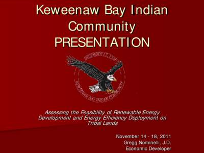 Keweenaw Bay Indian Community PRESENTATION