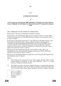 African /  Caribbean and Pacific Group of States / European Union / Political philosophy / Cotonou Agreement / Development Cooperation Instrument / International trade / International relations / European Development Fund