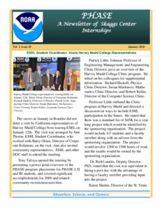 PHASE  A Newsletter of Skaggs Center Internships  Vol. 3, Issue #1