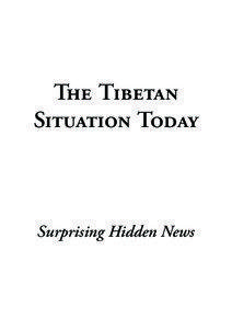 The Tibetan Situation Today