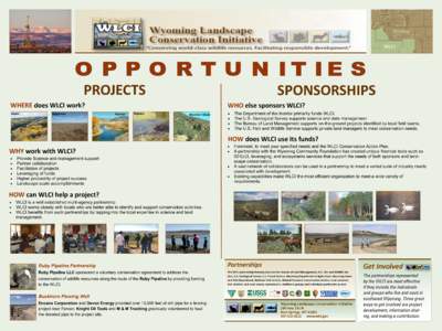 PROJECTS WHERE does WLCI work? SPONSORSHIPS WHO else sponsors WLCI? 