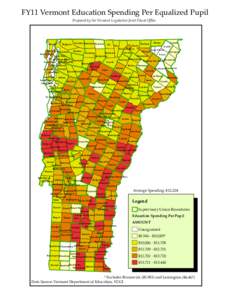 FY11 Vermont Education Spending Per Equalized Pupil Prepared by the Vermont Legislative Joint Fiscal Office Alburg  Highgate