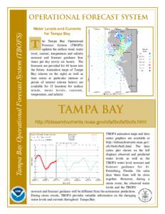 Tampa Bay Operational Forecast System (TBOFS)  Water Levels and Currents for Tampa Bay  T