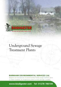 Underground Sewage Treatment Plants