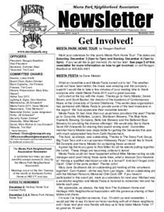 Mesta Park Neighborhood Association  Newsletter News and information for ALL residents of the Mesta Park Historic Preservation District November 2011