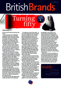 winter 2011 issue twenty-nine BritishBrands THE NEWSLETTER OF THE BRITISH BRANDS GROUP