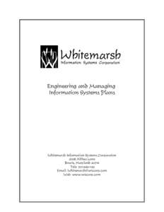 E:�ksCoursesPapers�rt Papers	Engineering and Managing Information Systems Plans.wpd