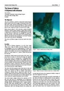 Underwater Cultural Heritage at Risk  Queen of Nations 11