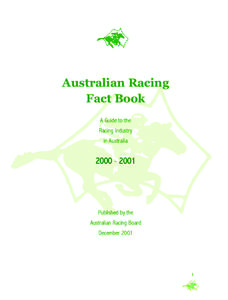 Australian Racing Fact Book A Guide to the Racing Industry in Australia