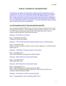 Microsoft Word - Public Comments and Responses - Coastal Plain 7-7-2008b.doc
