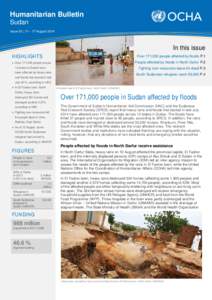 OCHA Sudan Weekly Humanitarian Bulletin