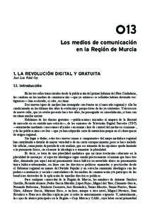 13 Los medios de comunicación en la Región de Murcia