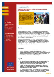 --->  EuropeAid Food security Improving food security for households affected by