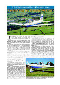 A first flight appraisal from NZ Aviation News  A round with the Tecnam P96 Golf