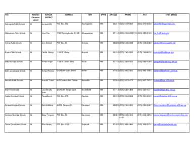 [removed]Homeless Education Liaison List.xls