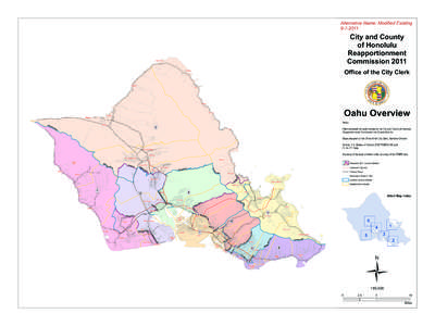 Alternative Name: Modified Existing[removed]City and County of Honolulu Reapportionment