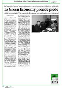 Quotidiano della Calabria Catanzaro e Crotone  15-MAR-2013 da pag. 35  