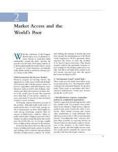 2 Market Access and the World’s Poor W